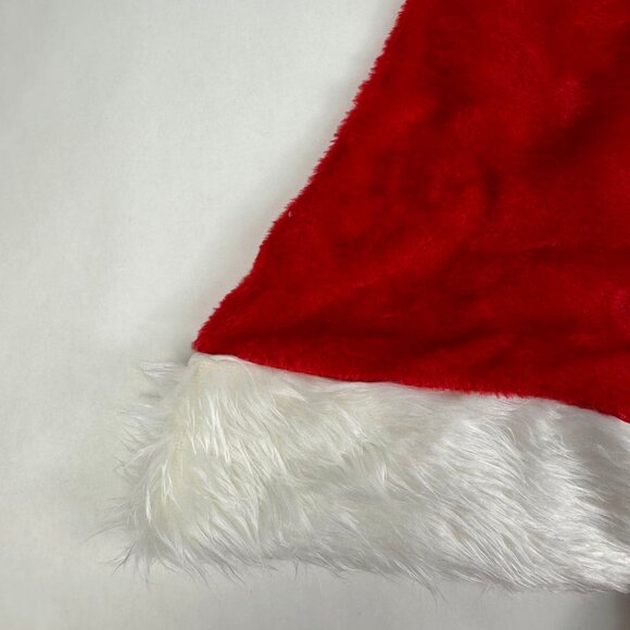 Red Christmas Santa Claus Hat with LED Colored Lights - Picture 7 of 8